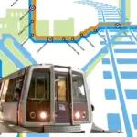 ROUTE MAP OF DC METRORAIL BLUE LINE