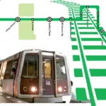 ROUTE MAP OF METRORAIL GREEN LINE